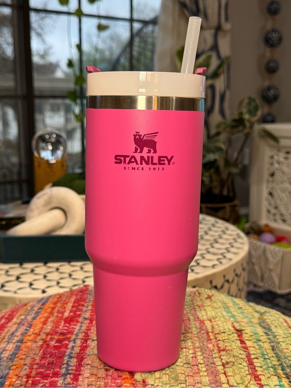 Stanley Adventure quencher 30oz  Insulated Tumbler with Straw AZALEA PINK